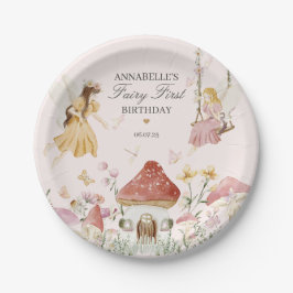 Fairy First Birthday Enchanted Dessert Tableware Pappteller