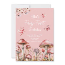 Fairy First Birthday Invitation