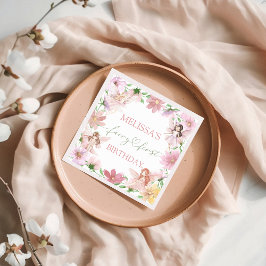 Fairy First Birthday Paper Napkins Serviette