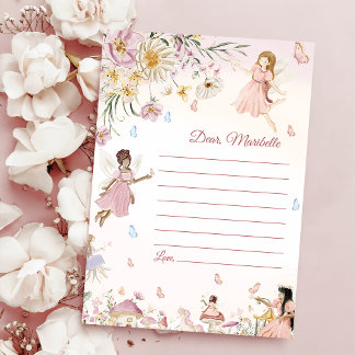 Fairy First Birthday Time Kapsel Note Card Einladung
