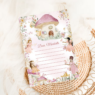 Fairy First Birthday Time Kapsel Note Card Einladung
