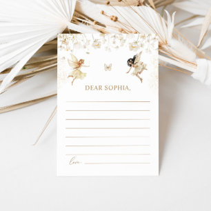 Fairy First Boho Birthday Party Time Kapsel Mitteilungskarte