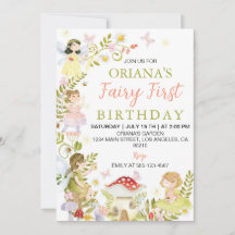 Fairy First Enchanted Forest Birthday Party