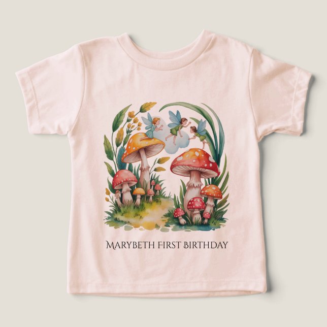 Fairy First Girl Birthday Party (Design Vorderseite)