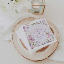 Fairy First Girl Birthday Party Serviette