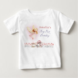 Fairy First Girl's 1st Custom Birthday Party Baby T-shirt