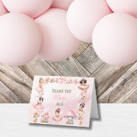 Fairy First Mushroom House Pink Birthday
