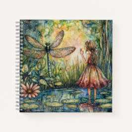 Fairy flüstert das Dragonfly-HB-Notebook Notizbuch