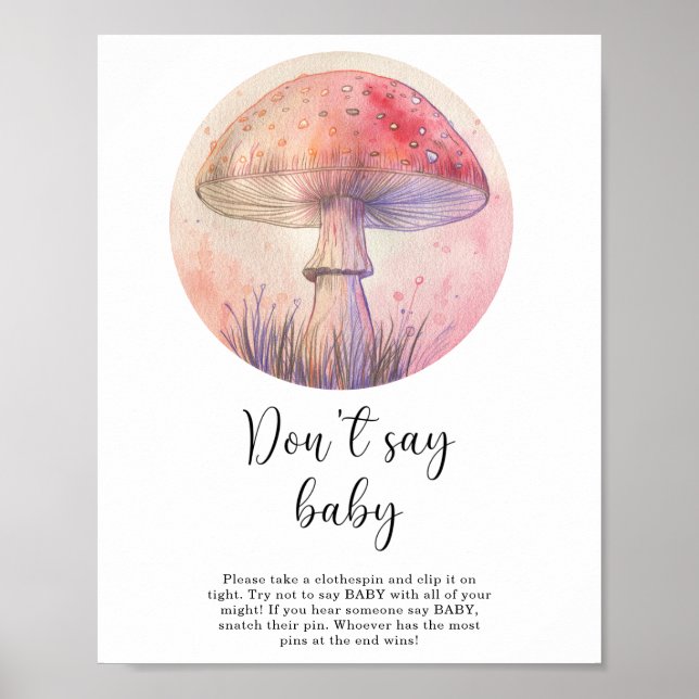 Fairy Fly agaric - Sag nicht, Baby Poster (Vorne)