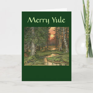 "Fairy Forest at Sunset" - Carte Joyeux Yule