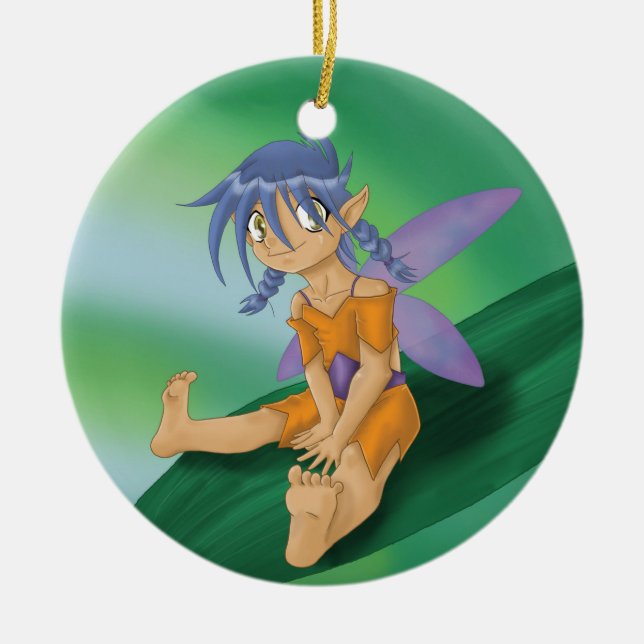 Fairy Fun Keramik Ornament (Vorne)