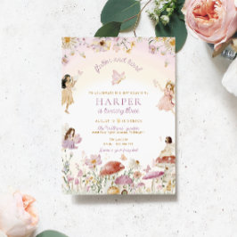 Fairy Garden Birthday Party Einladung