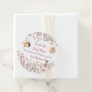 Fairy Garden Boho Wildblume Geburtstag Geschenkanhänger