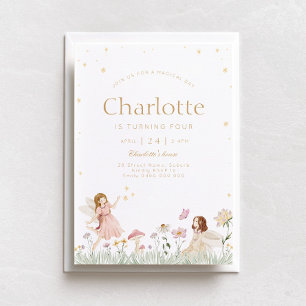 Fairy Garden Party Anniversaire Invitation