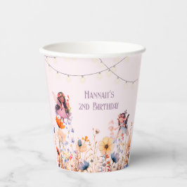 Fairy Garden Pastel Magic Geburtstag Pappbecher