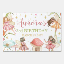Fairy Garden Princess Magical Birthday Banner