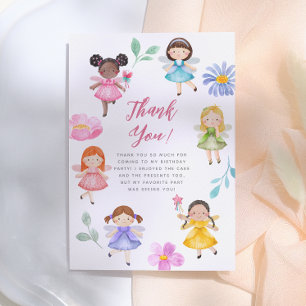 Fairy Garden Watercolor Giro del Malcantone Dankeskarte