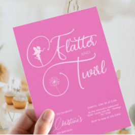 Fairy Girl Birthday Minimalistisch Simple Modern Einladung