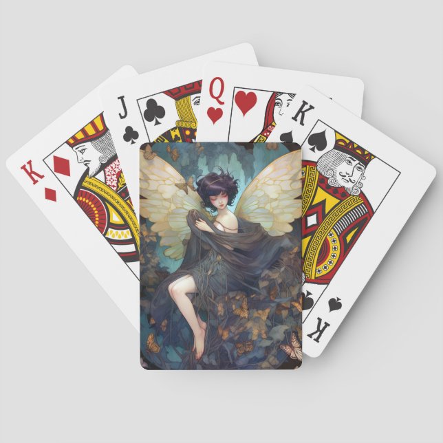 Fairy Girl Fantasy Art Spielkarten (Rückseite)