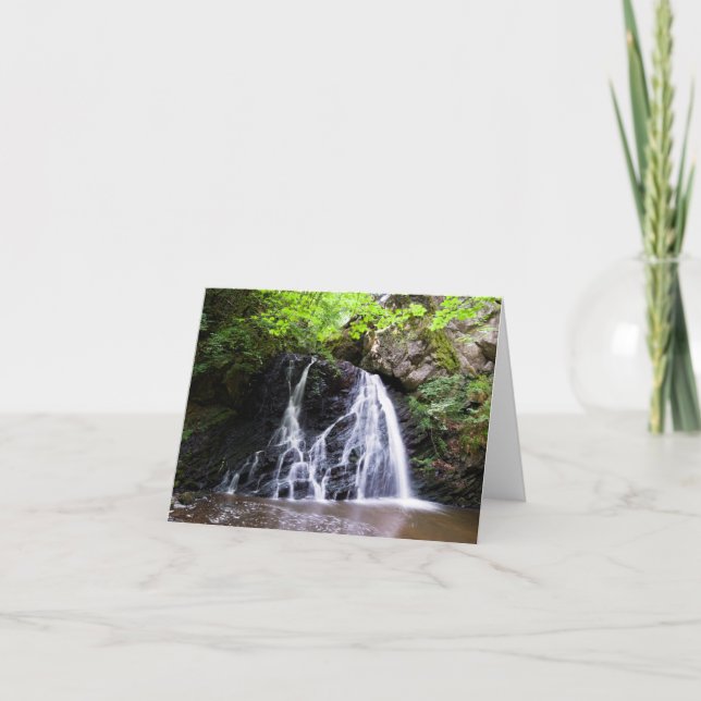 Fairy Glen Wasserfall, Rosemarkie Grußkarte Karte (Vorderseite)
