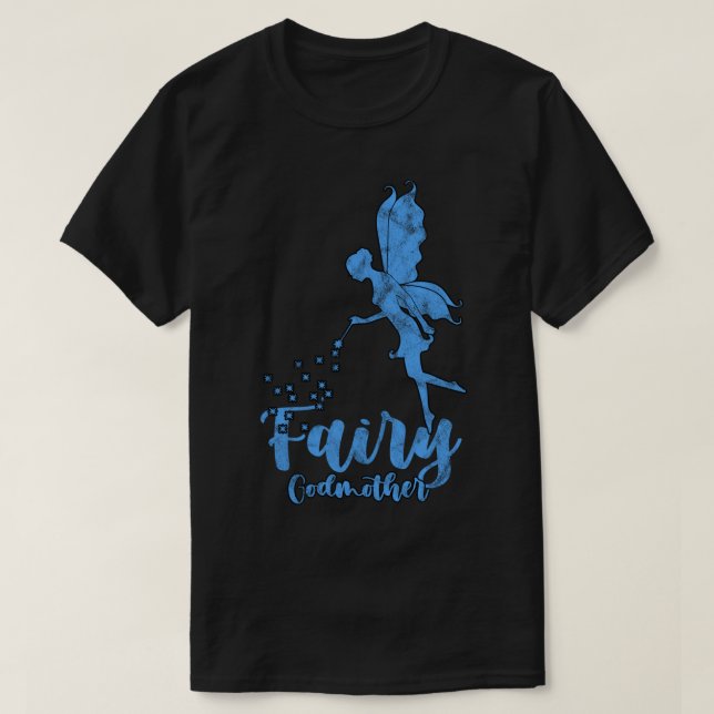 Fairy Godmutter Blume Magical Wand Fantasy Gift T-Shirt (Design vorne)