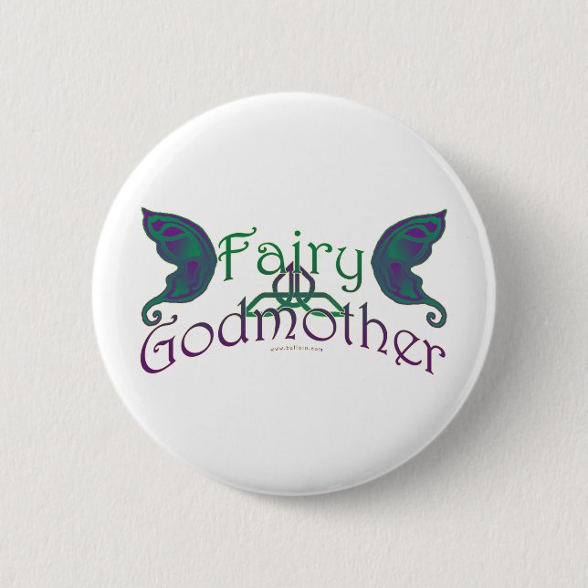 Fairy Godmutter Design Buttone & Buttons (Vorderseite)