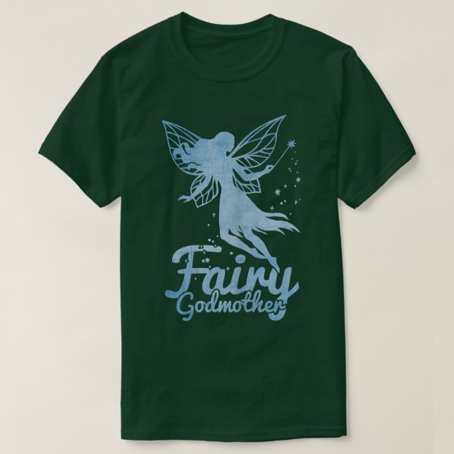 Fairy Godmutter Magic Wand Fantasy T-Shirt (Design vorne)