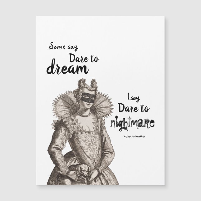 Fairy Gothmutter Magnetkarte "Dare to Nightmare" (Vorderseite)