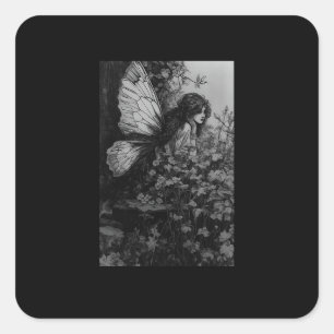 Fairy Grunge Goblincore Cottagecore Fairycore Quadratischer Aufkleber