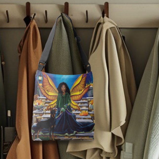 Fairy Guardian Doberman Dog Tragetaschen Mit Langen Trägern (Von Creator hochgeladen)