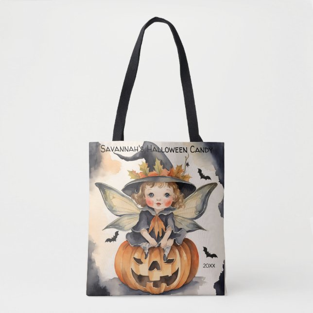Fairy Halloween Personalisiert Candy Tasche (Vorderseite)