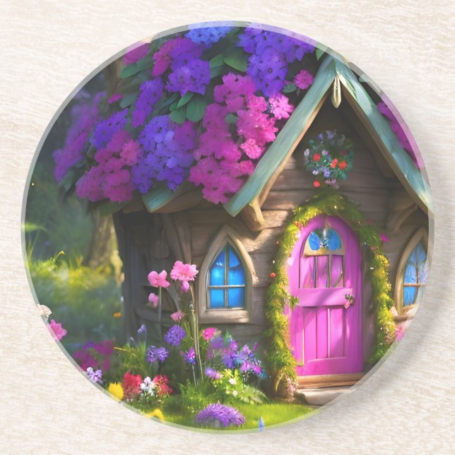 Fairy House Getränkeuntersetzer (Vorne)