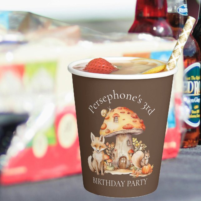 Fairy House Woodland Creative Birthday Party Pappbecher (Von Creator hochgeladen)