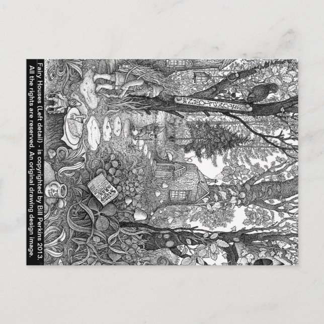 Fairy Houses Postcard #2 Postkarte (Vorderseite)