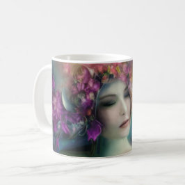 Fairy im Blumengarten Wasserfarbe Kaffeetasse