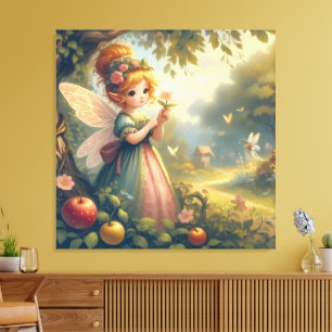 Fairy im Garten Leinwanddruck