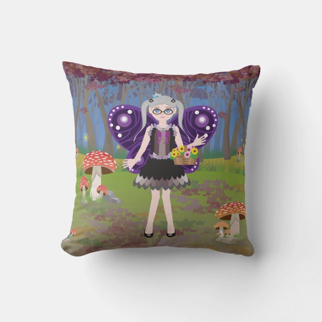 Fairy in der Nacht Kissen (Vorderseite)