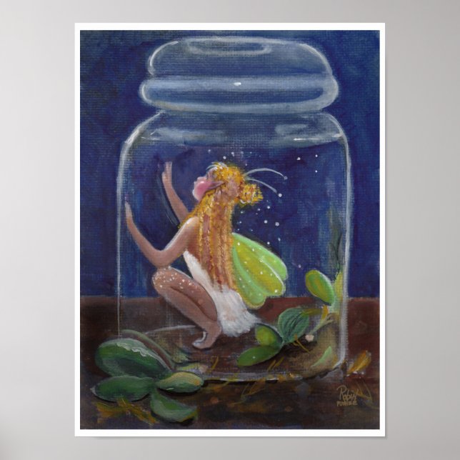 Fairy in einem Jar "rette mich" Poster (Vorne)