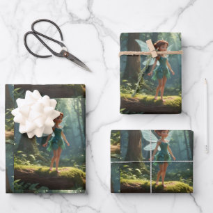 Fairy in Forest Geschenkpapier Set