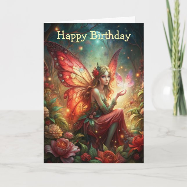 Fairy in Red Karte (Vorderseite)