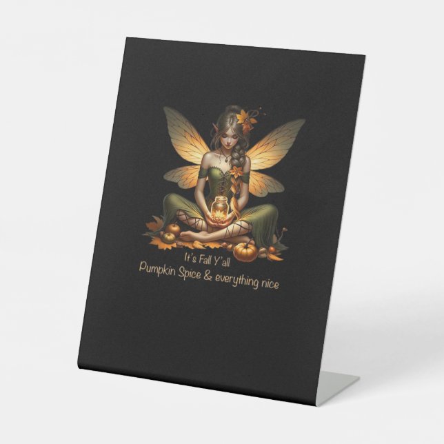 Fairy It's Fall Y’all Sockelschild (Vorderseite)