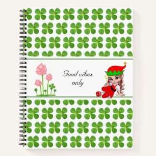 Fairy & Jade Tree Green Blätter Notebook Notizbuch
