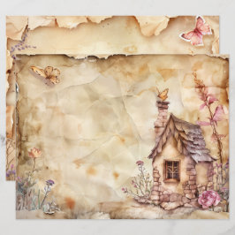 Fairy Junk Journal Scrapbook Paper
