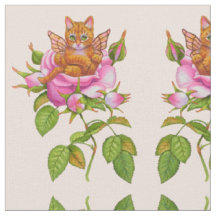 Fairy Kitten Ruhen in Rose