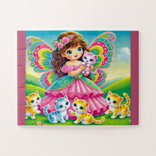 "FAIRY & KITTENS" JIGSAW PUZZLE
