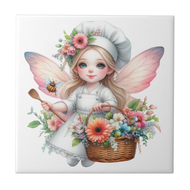 Fairy Koch Keramik Tile Fliese (Vorderseite)