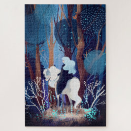 Fairy Lady in einem Schwarzen Kap