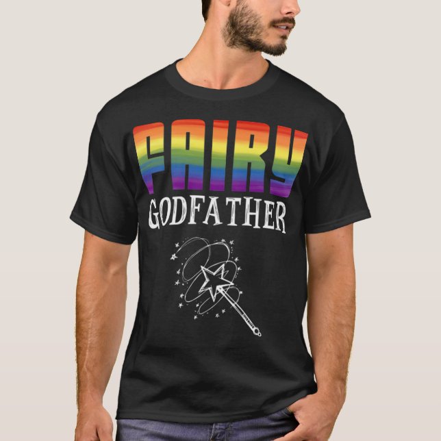 Fairy LGBT Pride Equality Awareness Godfather  T-Shirt (Vorderseite)