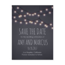 Fairy lights enregistrer la date carte postale