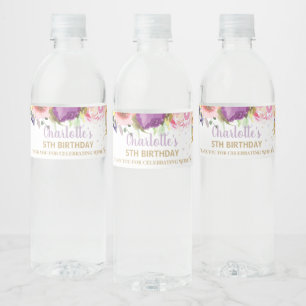 Fairy Lila Pink Floral Baby Dusche Geburtstagssonn